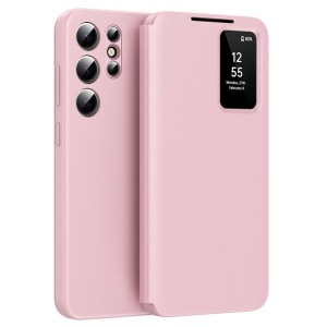 Husa pentru Samsung Galaxy S25 Ultra - Techsuit SmartView Series - Pink - Img 1