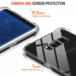 Husa pentru Samsung Galaxy S8 Plus - Techsuit Shockproof Clear Silicone - Clear - Img 5