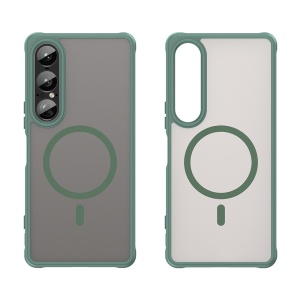 Husa pentru Sony Xperia 1 VII - Techsuit HaloFrost II MagSafe - Green - Img 2