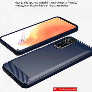 Husa pentru Xiaomi Mi 10T 5G / Mi 10T Pro 5G - Techsuit Carbon Silicone - Black - Img 7