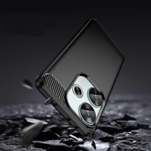 Husa pentru Xiaomi Poco F6 - Techsuit Carbon Silicone - Blue - Img 4