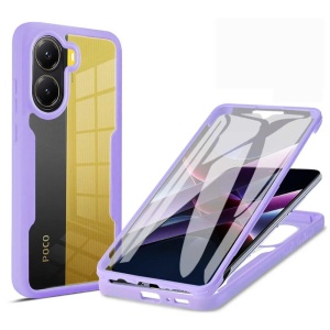 Husa pentru Xiaomi Poco X7 Pro + Folie - Techsuit ColorVerse 360 Series - Purple