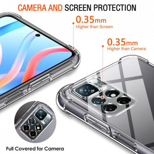 Husa pentru Xiaomi Redmi Note 11 / Note 11S - Techsuit Shockproof Clear Silicone - Clear - Img 4
