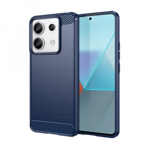 Husa pentru Xiaomi Redmi Note 13 Pro 5G / Poco X6 - Techsuit Carbon Silicone - Blue - Img 1