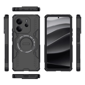 Husa pentru Xiaomi Redmi Note 14 4G (Regional) - Techsuit ArmorMag Case - Black - Img 5