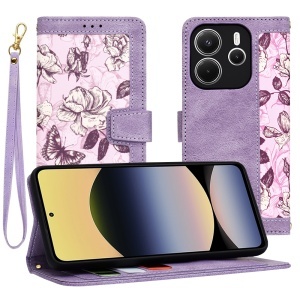 Husa pentru Xiaomi Redmi Note 14 4G (Standard) - Techsuit FlipCraft - Mysterious Purple - Img 1