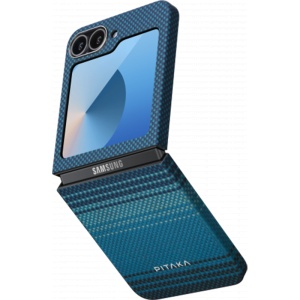 Husa Pitaka MagEZ 5 600D Moonrise Ultra Slim Samsung Galaxy Z Flip 6 albastru