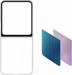 Husa Samsung Clear Gadget Case pentru Galaxy Z Flip5, EF-ZF731CTEGWW, Transparent - Img 3