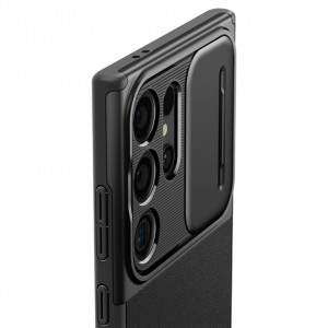 Husa Samsung Galaxy S24 Ultra - Spigen Optik Armor - Black - Img 5