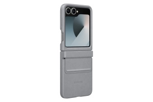 Husa Samsung Kindsuit (Leather) Case pentru Galaxy Z Flip6, EF-VF741PJEGWW, Gray
