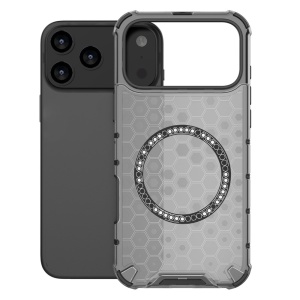 Husa transparenta pentru iPhone 17 Pro Max - Techsuit HoneyComb Shield MagSafe - Black - Img 2