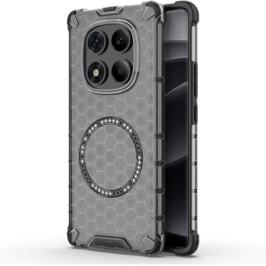 Husa transparenta pentru Xiaomi Redmi Note 14 Pro 4G - Techsuit HoneyComb Shield MagSafe - Black