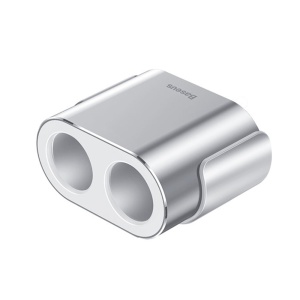 Incarcator auto Baseus High Efficiency 2 sloturi bricheta 80W +dual USB argintiu - Img 3