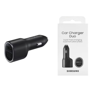 Incarcator Auto USB, Type-C, Fast Charging 40W - Samsung Duo (EP-L4020NBEGEU) - Black (Blister Packing)
