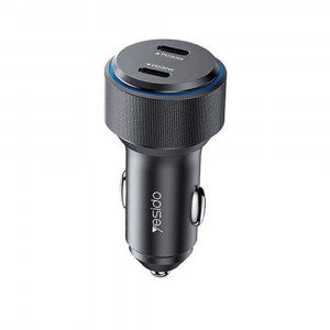 Incarcator pentru Masina Type-C, 60W - Yesido (Y48) - Black