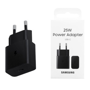 Incarcator pentru Priza Type-C, Super Fast Charging, 25W - Samsung T2510 (EP-T2510NBEGWW) - Black (Blister Packing) - Img 1
