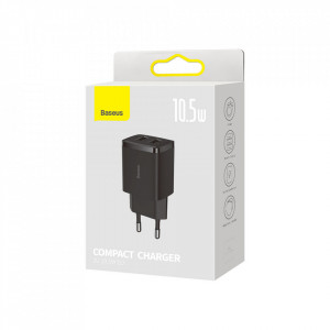 Incarcator retea Baseus Compact, 10.5W, 2x USB-A - Img 7