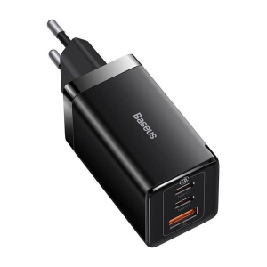 Incarcator retea Baseus GaN5 Pro Fast Charge 2C+U 65W + cablu USB-C 100W 1m negru