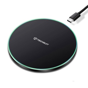 Incarcator Wireless 15W 3A - Techsuit Premium (CHWR031) - Black - Img 1