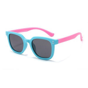 Ochelari pentru Copii Polarizati - Techsuit (8351-C27) - Lake Blue / Pink - Img 1