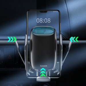 Suport Auto cu Incarcare Wireless 15W - Baseus (WXHW02-01) - Black - Img 6