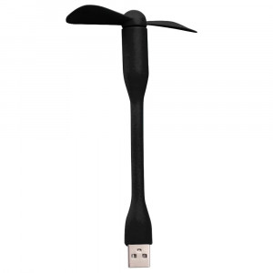 Ventilator USB Portabil, 5V - Techsuit (TUF1) - Black - Img 2