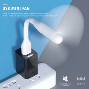 Ventilator USB Portabil, 5V - Techsuit (TUF1) - Blue - Img 6