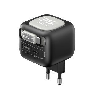 Acumulator pentru Priza Type-C, USB, 35W - Havit (UC251 EU) - Black / Gray - Img 4