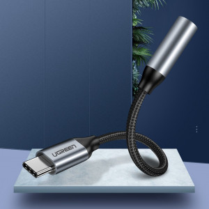 Adaptor Audio Type-C la Jack 10cm - Ugreen (30632) - Gray - Img 10