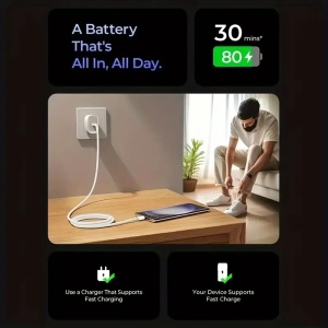 Cablu de date Type-C pentru Apple, Android, PD60W, Super Fast Charging, 1m - Techsuit (PCB114D) - Pink - Img 13