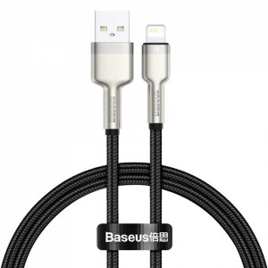 Cablu de Date USB la Lightning 2.4A, 2m - Baseus Cafule (CALJK-B01) - Black