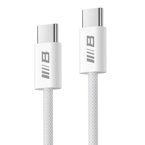Cablu de Incarcare Type-C la Type-C, Fast Charging, 1.2m - Blueo - White