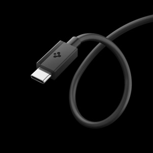 Cablu pentru Alimentare Type-C, 60W, 480Mbps, 2m - Spigen Essential (EB6020CC) - Black - Img 4