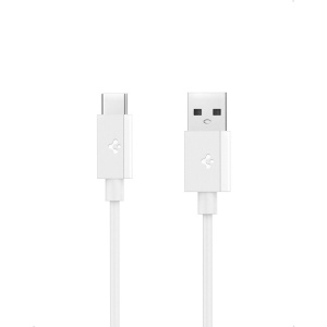 Cablu pentru Alimentare USB, Type-C, 60W, 480Mbps, 2m - Spigen Essential (EB6020AC) - White - Img 2