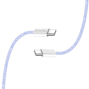 Cablu Type-C, 60W, 1m - ColorWay (CW-CBPDCC061-PU) - Purple - Img 3