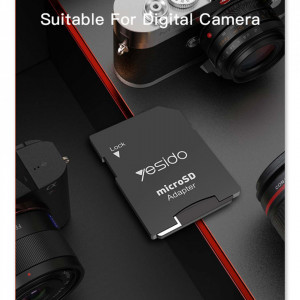 Card de memorie MircoSD 256GB + Adaptor - Yesido (FL14) - Black - Img 6