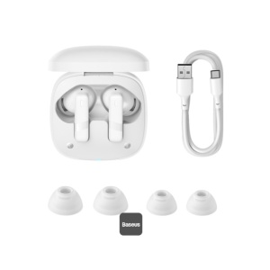 Casti Fara Fir, Bluetooth 5.3, Waterproof - Baseus Bowie E20 (A00069700223-00) - White - Img 6