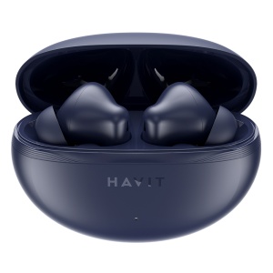 Casti fara Fir Bluetooth 5.4 TWS, ENC, Type-C, 400mAh - Havit (TW986) - Blue - Img 1