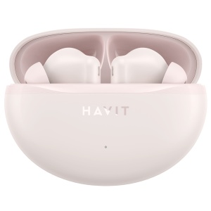 Casti fara Fir Bluetooth 5.4, TWS, ENC, Type-C, 400mAh - Havit (TW986) - Pink - Img 3