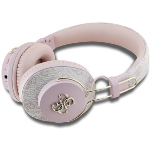 Casti On-ear fara Fir, Bluetooth 5.3, ENC, USB-C, 300mAh - Guess 4G Metal Logo (GUBHS72P4FC4MP) - Pink - Img 2
