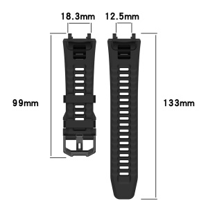 Curea pentru Amazfit T-Rex 2 / 2 Ocean Blue - Techsuit Watchband (W067) - Navy Blue - Img 5