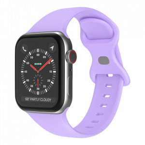Curea pentru Apple Watch 1/2/3/4/5/6/7/8/9/10/SE/SE 2 (38/40/41/42mm) - Techsuit Watchband (W031) - Purple - Img 1