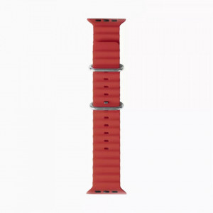 Curea pentru Apple Watch 1/2/3/4/5/6/7/8/9/10/SE/SE 2/Ultra/Ultra 2 (42/44/45/46/49mm) - Techsuit Watchband (W038) - Wine Red - Img 2