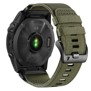 Curea pentru Garmin Fenix 3/3 HR/5X/5X Plus/6X/6X Pro/7X/7X Pro Solar - Techsuit Watchband QuickFit 26mm (W070) - Camo Green - Img 2