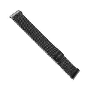 Curea pentru Huawei Watch GT 4 (41mm)/W1/Honor Watch S1/Garmin Venu 2S/Vivoactive 4S - Fixed Mesh Strap - Black - Img 3