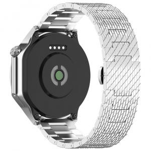 Curea pentru Samsung Galaxy Watch 4/5/Active 2, Huawei Watch GT 3 (42mm)/GT 3 Pro (43mm) - Techsuit Watchband (W052) - Silver - Img 3