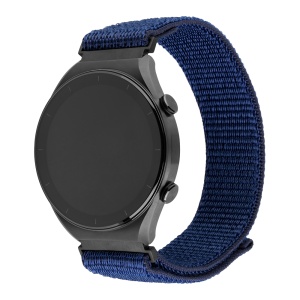 Curea pentru Samsung Galaxy Watch 4/5/Active 2, Huawei Watch GT 3 (42mm)/GT 3 Pro (43mm) - Fixed Nylon Sporty Strap - Dark Blue - Img 1