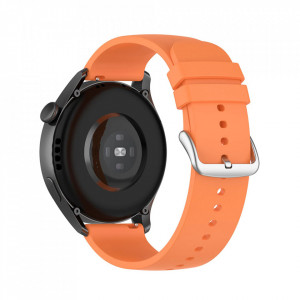 Curea pentru Samsung Galaxy Watch 4/5/Active 2, Huawei Watch GT 3 (42mm)/GT 3 Pro (43mm) - Techsuit Watchband 20mm (W001) - Orange - Img 2