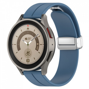 Curea pentru Samsung Galaxy Watch 4/5/Active 2, Huawei Watch GT 3 (42mm)/GT 3 Pro (43mm) - Techsuit Watchband (W011) - Blue - Img 2