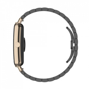 Curea pentru Samsung Galaxy Watch 4/5/Active 2, Huawei Watch GT 3 (42mm)/GT 3 Pro (43mm) - Techsuit Watchband (W012) - Silver - Img 5